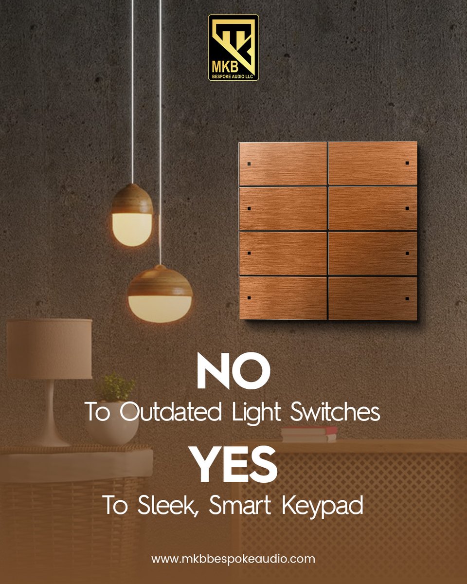 mkbbespokeaudio's tweet image. Say goodbye to the endless row of switches in your home! 
Install custom engraved metal keypad buttons from Raylogic and create your complete sleek home decor. 
#homeaudio #homeautomationsystem #raylogic #smartswitches #brands #dubai #uaebusiness