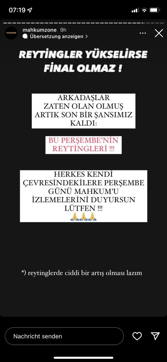 Arkadaşlar devam pes etmek asla yok mahkumun hayrı icin sevip sevmeyen herkes izlesin nolur #mahkum #MahkumFinalOlmasın