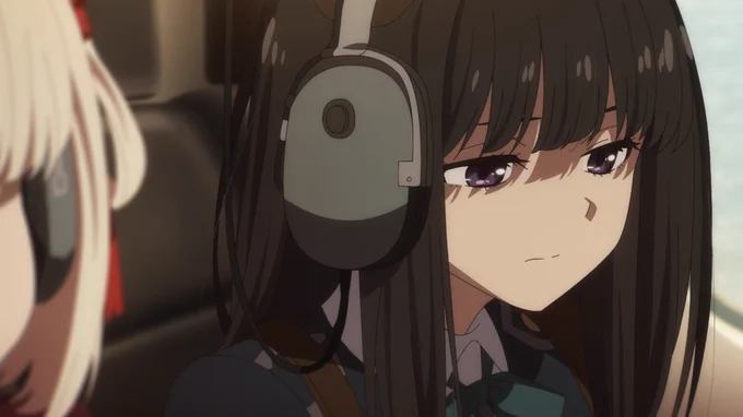 #リコリコ#井ノ上たきな悩ましげな表情のたきな…控えめに言って100点 