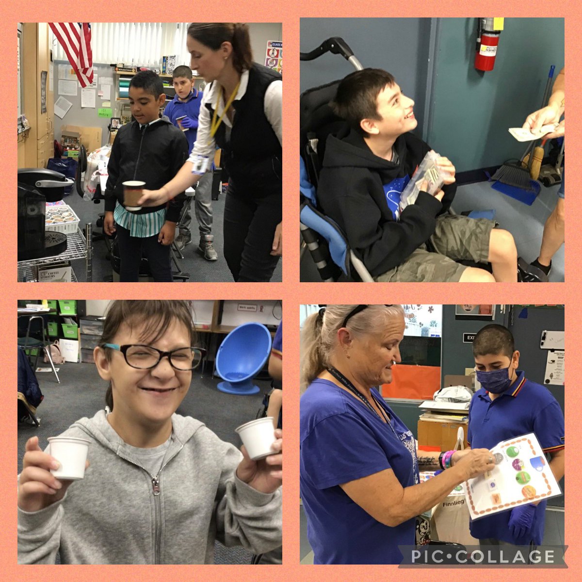 SSDMimi's tweet photo. Coffee anyone? Ms. Ali’s class has created a wonderful Cafe selling coffee to staff members! @SSDCHILLS @drsmpierce @SSDKristin https://t.co/CcA0AKUwzd
