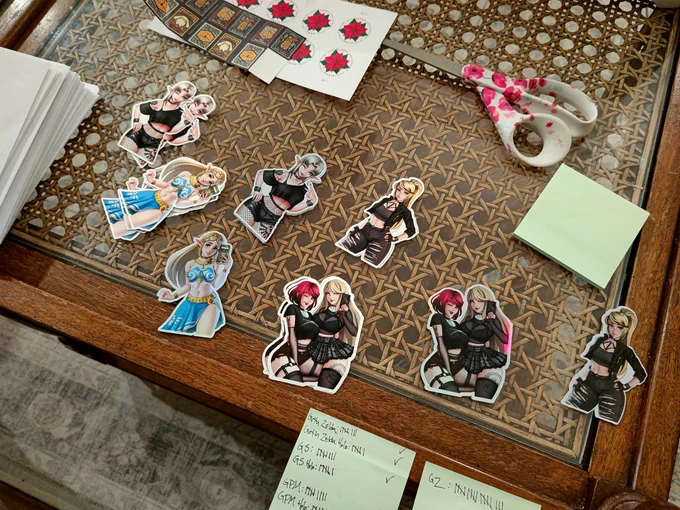 Thanks to everyone who ordered stickers! I'll have them all sent out tomorrow  Each Sunday I'll be putting out a new set, and previous waves will remain on my site until they're sold out! 