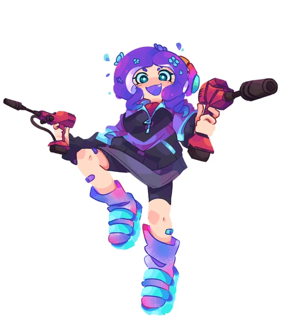 i just realized i never actually finished this and i probably wont ever so here u guys go its my splatoon creature 