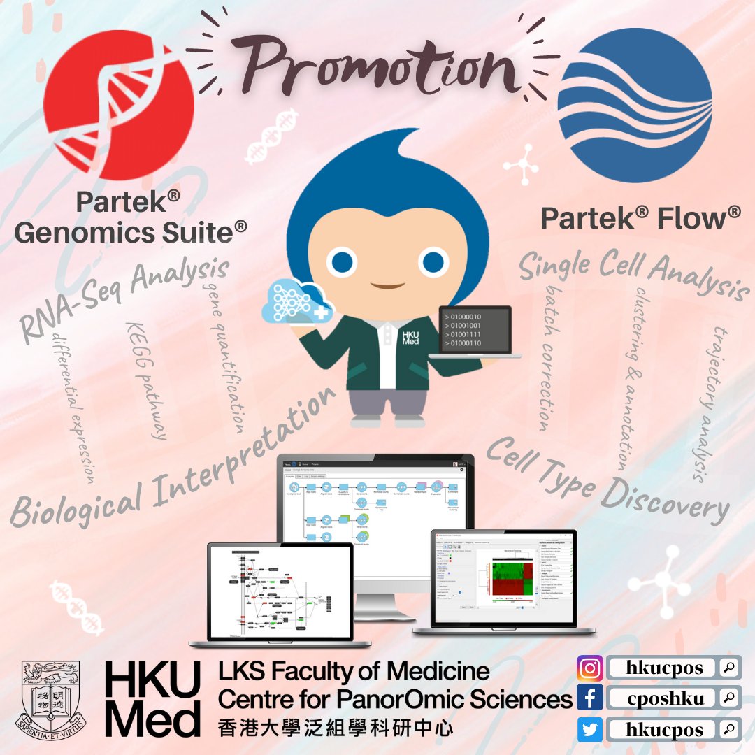 hkucpos's tweet photo. The new promotion is exclusive to CPOS users! Please find out more on our website.
#cpos #hkumed #bioinformatics #partex #rnaseq #singlecell #grantapplication https://t.co/HvMcrgGJbd