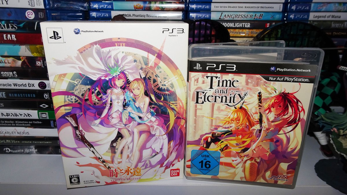 TwinRebirth's tweet photo. La recomendación #JRPG de hoy es la de #TimeAndEternity. Lanzado en 2013 para #PS3, se nos ofrece la historia de una princesa que busca rescatar a su prometido retrocediendo en el tiempo. Destacó por su atípico enfoque gráfico, jugando con los entornos y diseños anime en 3D y 2D. https://t.co/AUu5IttimH