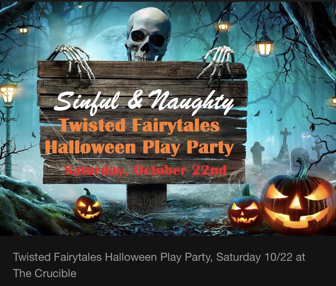 Alex_theCat2020's tweet photo. Twisted Fairytales Halloween Play Party, Saturday 10/22 at The Crucible @TheCrucibleDC https://t.co/kNq9smIhTl