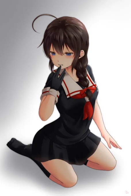 口で手袋外すのが好きすぎる 