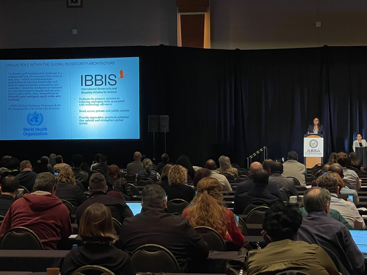 aparupasengupta's tweet photo. What a great day at the ABSA Int. Annual Conference today! Presented on IBBIS, which was extremely well received! The  icing on the cake was the pleasure and honor of presenting at the all womens panel! Yay gender equality in global biosecurity!! #biosecurity   @NTI_WMD https://t.co/sizLhSUGlf