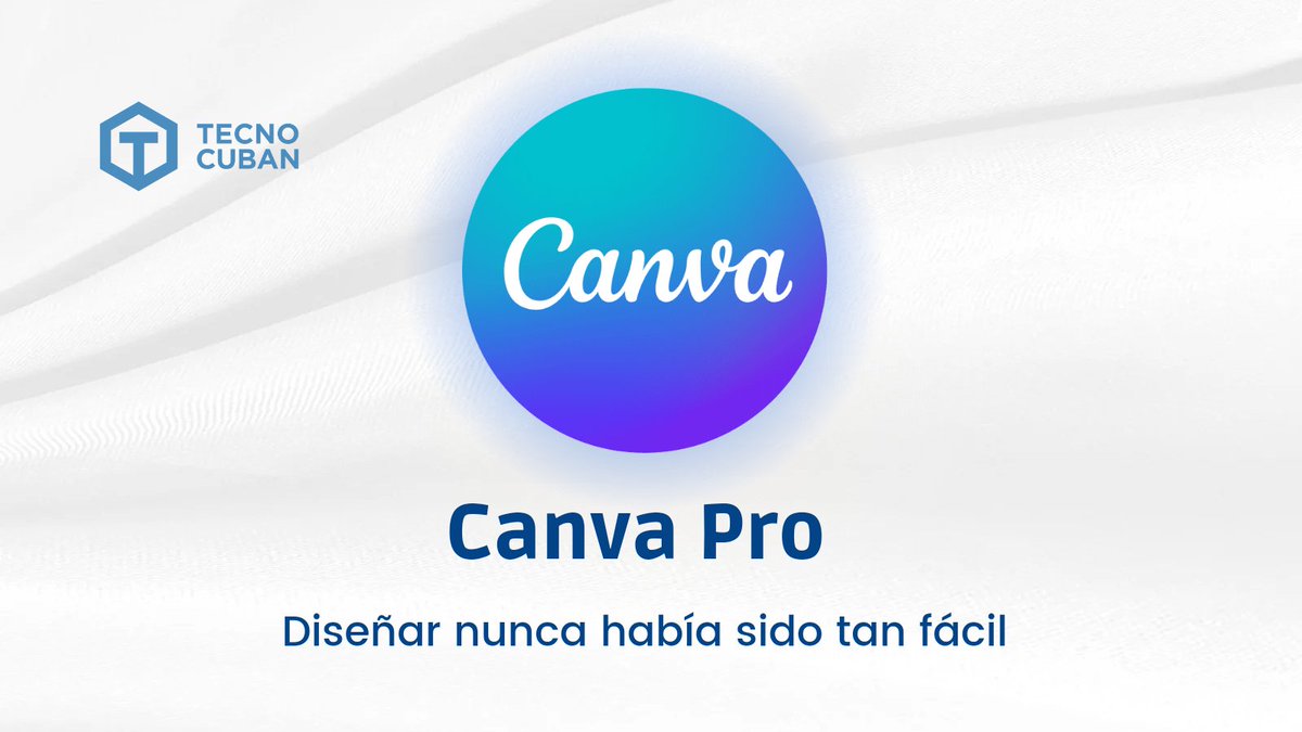 TecnoCuban's tweet photo. Desde ya hace unos días venimos hablando acerca de #Canva, la cual es una herramienta que (si no tienes conocimientos acerca del diseño) te ayudará a mejorar la calidad de tus diseños en un 💯%

Si quieres saber un poco más sobre ella te invito a leer el siguiente 🧵 https://t.co/lFSNkPSzOD