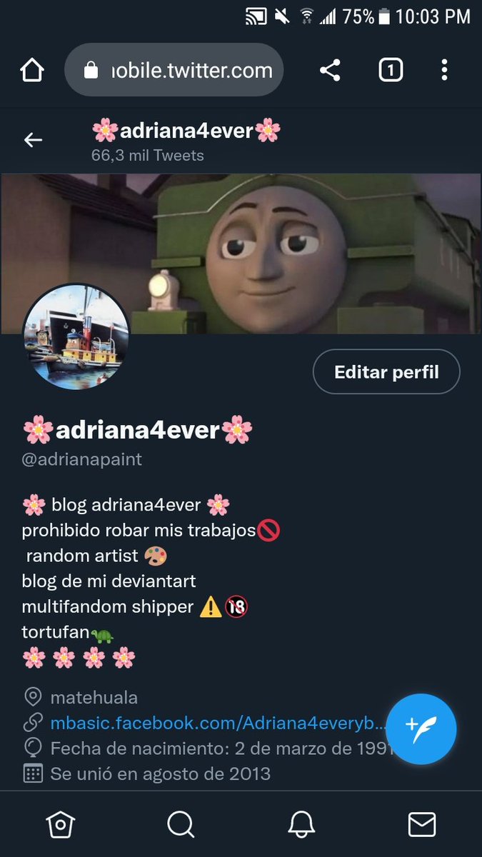 adriana4everart's tweet photo. nueva portada
#ttteduck #ttte #thomasandfriends #adriana4ever https://t.co/Ji8FUauL4h