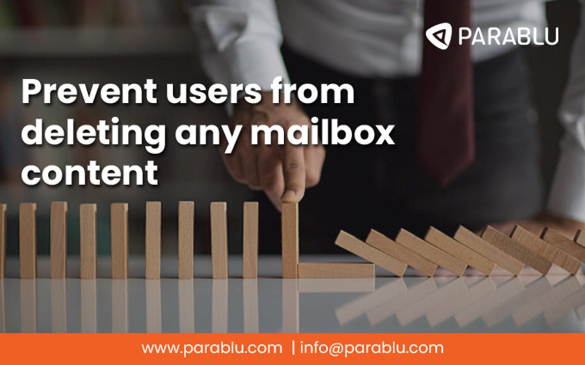 ParabluInc's tweet photo. Parablu’s has Litigation Hold - a requirement, legally and regulatorily, against data deletion. https://t.co/VzzN0Z6bQi
#cybersecurity #dataresiliency #parablu #emails #MicrosoftExchangeOnline https://t.co/HnACl97eH2