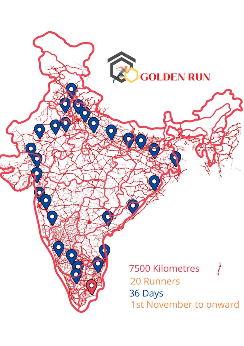 DabadLalit's tweet photo. We are going to attempt world's longest non-stop relay run against depression 7500km in 36days. Please do support us! @YESBANK @bankofbaroda @BankofIndia_IN @UnionBankTweets @JKTyreCorporate @KotakBankLtd @rblbank @pnbindia @Citi @BYJUS @unacademy https://t.co/8FiQZ6Gyl8