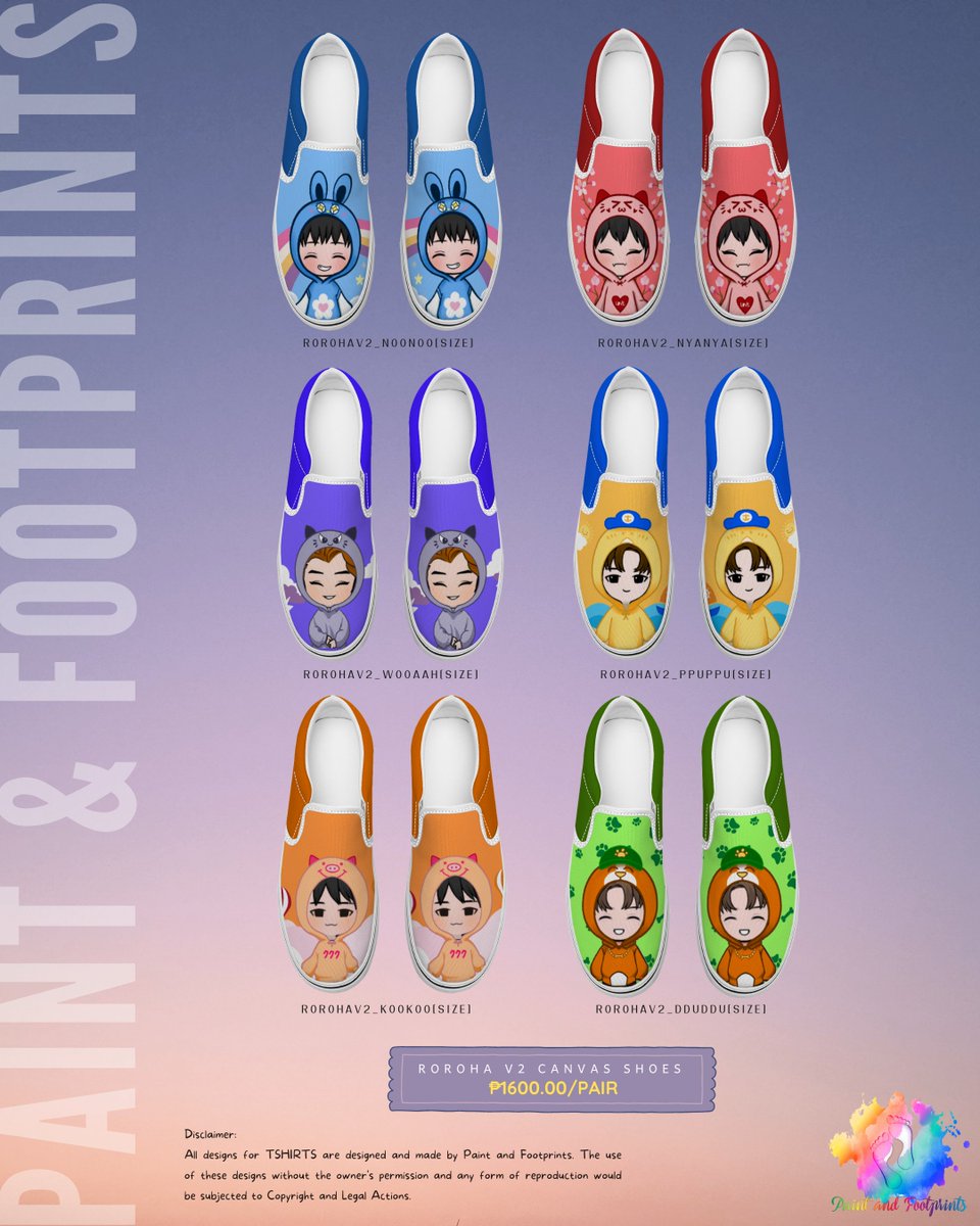 paintnfootprint's tweet photo. Dropping these newly improved designs for my ROROHA Inspired Canvas Shoes. Available on Black and Colored Versions. ♥
For inquiries and orders, send us a DM.
#PaintandFootprints #ROROHAShoes #PF_Customs https://t.co/nTBTlLp6ME