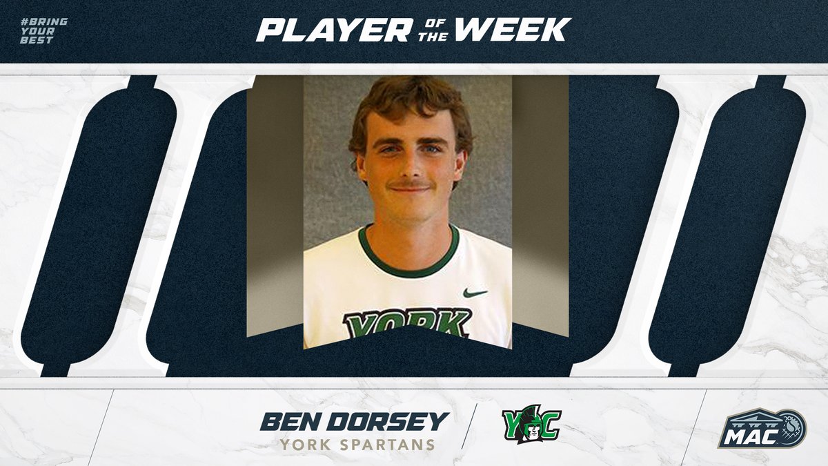 gomacsports's tweet photo. MTEN: @YCPathletics Ben Dorsey named MAC Commonwealth Player of the Week! #MACtennis #d3tennis #NCAAD3 #MACpotw #BringYourBest

📄: https://t.co/Z84JageyW5 https://t.co/KOB2vlYW37