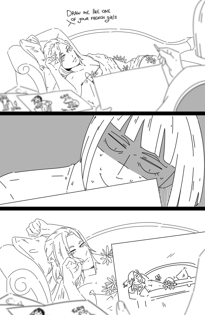 SimpingSeafood's tweet photo. #memeredraw #twstmeme #twst #twistedwonderland #rookhunt #vilschoenheit

While i was drawing Rook, i remembered this fucking meme https://t.co/vYxxGTgnON