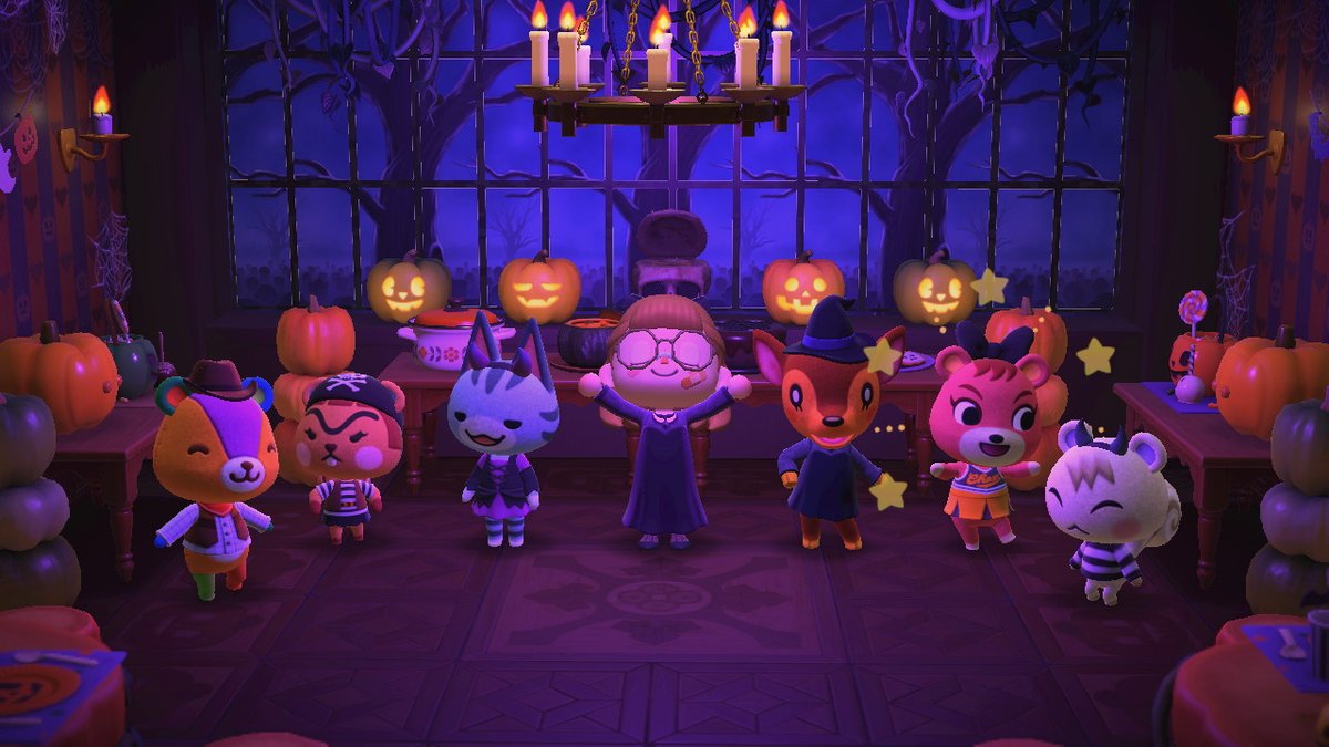 Hosted a halloween party with my villagers
#AnimalCrossing #ACNH #NintendoSwitch