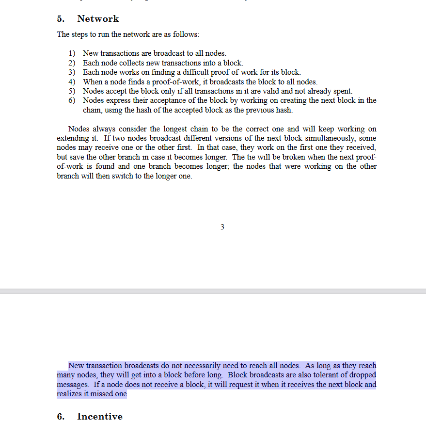 <a href="/Dr_CSWright/">Dr Craig S Wright</a> <a href="/digitsu/">Jerry David Chan</a> Seems they should at least make some effort to broadcast transactions according to section 5:

"New transaction broadcasts do not necessarily need to reach all nodes. As long as they reach many nodes, they will get into a block before long."