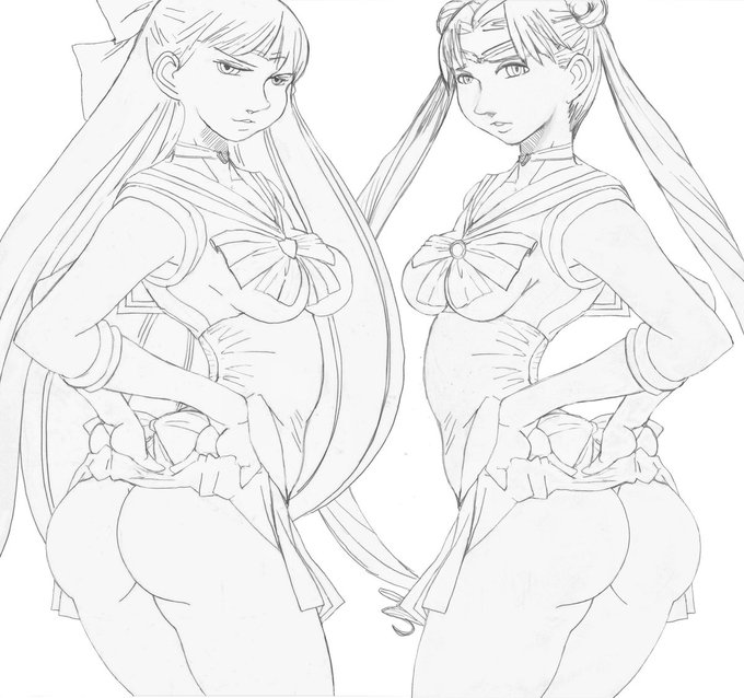 ミニスカートってあんまり描いてないわね 