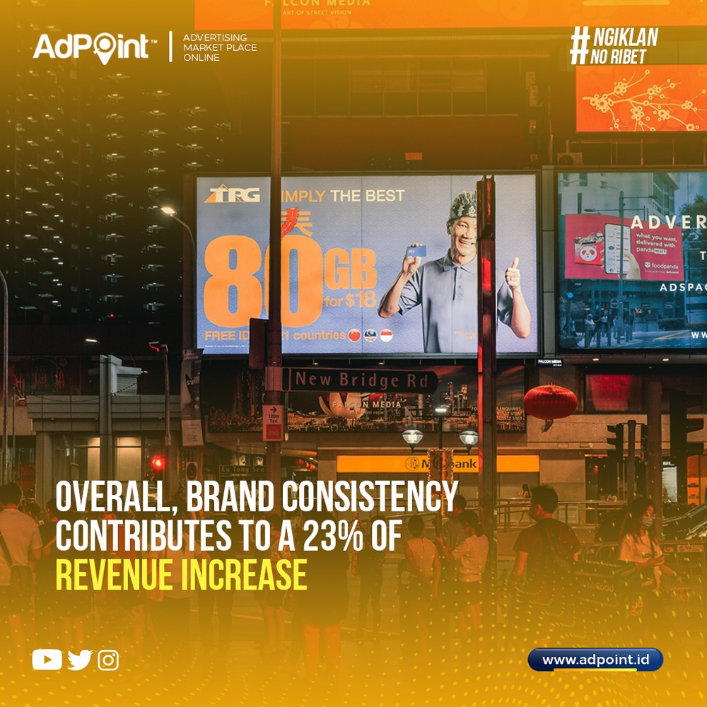 AdpointId's tweet photo. Fakta menarik soal branding, menunjukan bahwa konsistensi brand memberikan sebuah peningkatan pendapatan📈

Brand yang hadir lebih baik dalam melibatkan audiens, memiliki brand recognition &amp; visibilitas yang lebih optimal✨️

#Branding #OOH #DOOH #Ads https://t.co/R3y4IrtEQ0