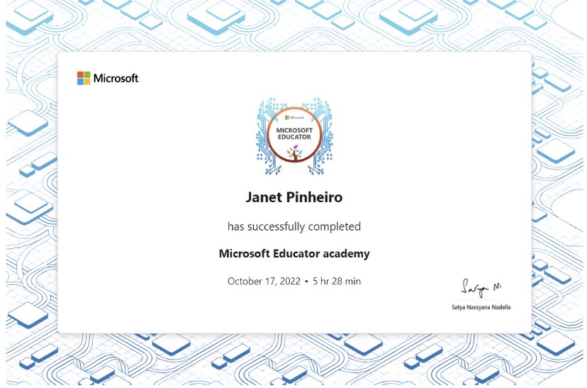 nmsmiddleschool's tweet image. Joining us in congratulating our newest #MicrosoftEducator in #GNMSMiddleSchool Ms. Janet, we’re proud of you 😎 learn.microsoft.com/en-us/training…