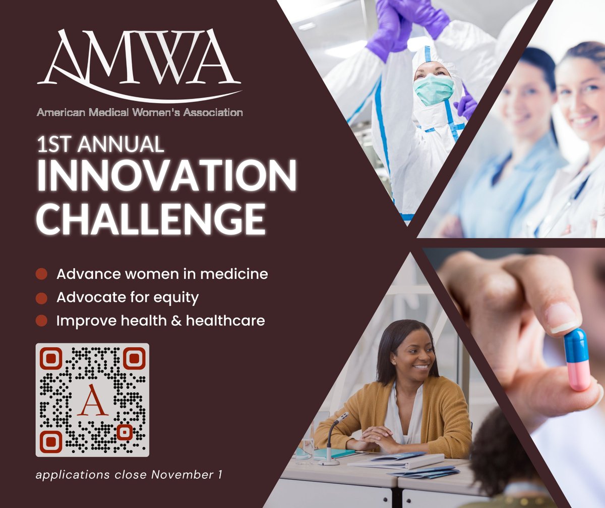 Apply for the 1st Annual @AMWADoctors #HealthcareInnovationChallenge at AMWA’s 108th Annual Meeting in Philadelphia, March 24-26, 2023. Apply now at bit.ly/amwainnovate20… #DocPreneur #WomenInMedicine #MedTwitter @vismed3D @MATTERhealth