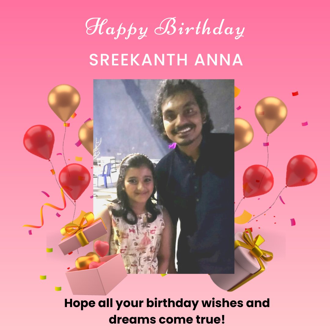 Wish You A Very Happy Birthday Sreekanth Anna! #happybirthdaysreekanth #happybirthday #sreekanthhariharan #birthdaywishes2022 #nehagirish #nehawishes