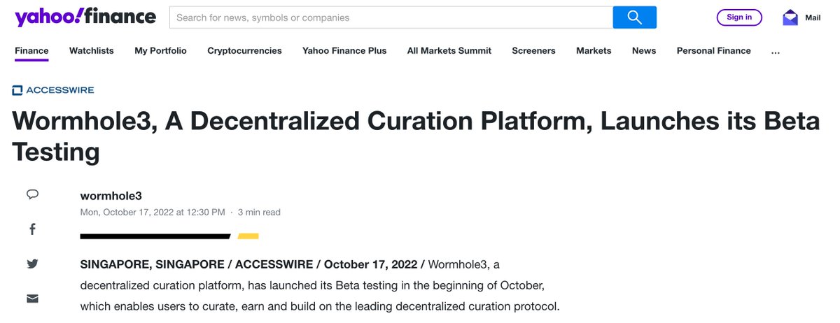 wormhole_3's tweet photo. 🥳Check out Wormhole3 on theses major media!

Thanks for the endorsement and recognition of @wormhole_3 #iweb3

🎉🎉@YahooNews, AccesssWire, Bing News

https://t.co/KnJuttkp92 https://t.co/IOv8OemRow