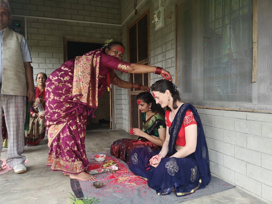 It is always exciting for us to hear from our students. Some great images here from Frankie Thompson before starting her fieldwork with a health facility in Madhuwan province, Nepal where she participated in the Nepalese Dashain festival. Good luck with the fieldwork Frankie!