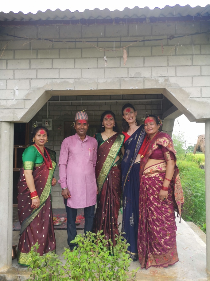 IDS_Massey's tweet photo. It is always exciting for us to hear from our students. Some great images here from Frankie Thompson before starting her fieldwork with a health facility in Madhuwan province, Nepal where she participated in the Nepalese Dashain festival. Good luck with the fieldwork Frankie! https://t.co/vcZGkh3dQC
