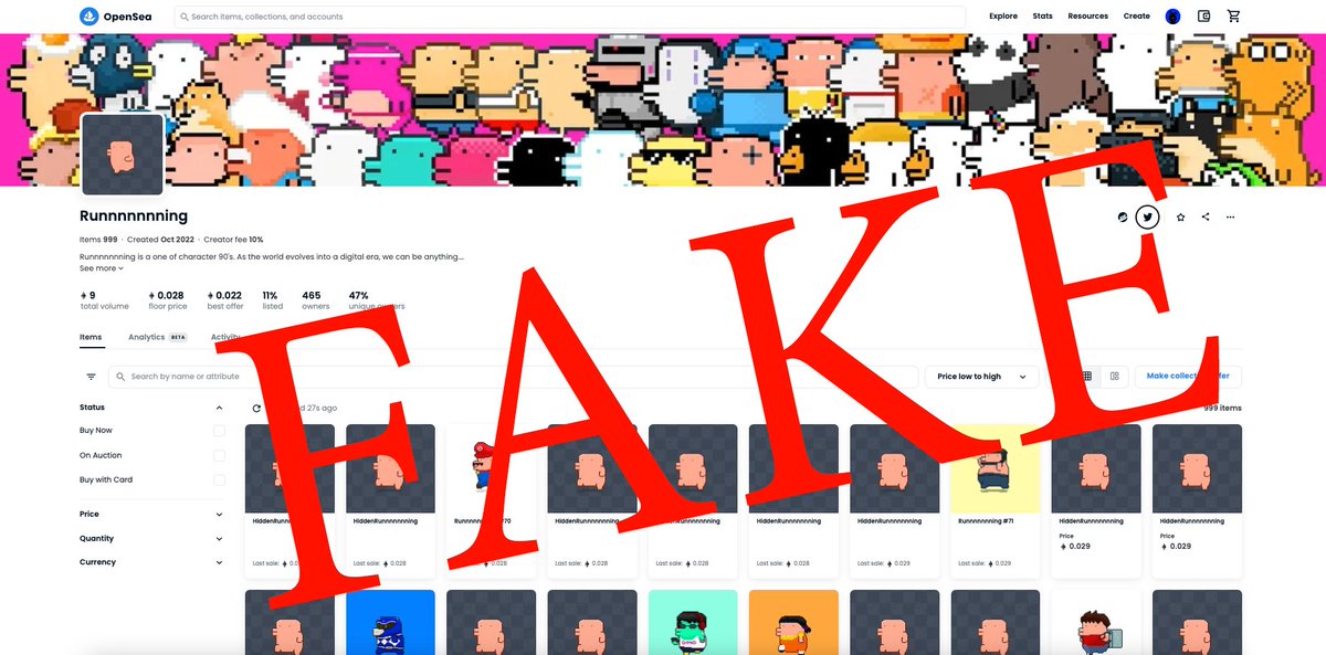 supergongnft's tweet photo. This is a fake collection
https://t.co/39bIqETpzR
Plz help report🥲😤😭
stolen from
https://t.co/MaoyHLPrY6

#supergongnft https://t.co/Q7hWLEjyZ4