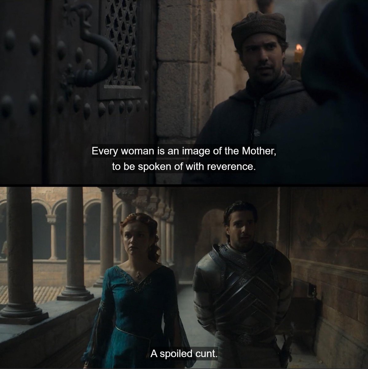hellloitsgiaa's tweet photo. Hah!
You filthy hypocrite cockroach .
And I thought I couldn't hate him anymore!
Thank you for proving me wrong , cole.
Team Black always 🖤
#HouseOfTheDragon #HouseTargaryen #HouseOfTheDragonEp9 #CristonCole #TeamBlack https://t.co/f2BWiymFzl