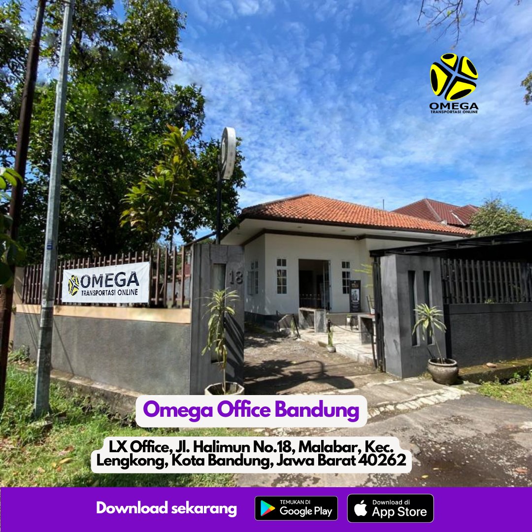 Omega_hemat's tweet photo. Kantor Omega sudah hadir untuk customer dan driver, yang berlokasi di Kota Bandung 💜. Khusus untuk driver, ada promo top up datang langsung ke kantor, minimal hanya Rp 10 ribu dan tanpa biaya admin. Jam operasional: Senin - Jumat, pukul 09.00 - 18.00 WIB

#bandung #jawabarat https://t.co/m7WOyIJqUN