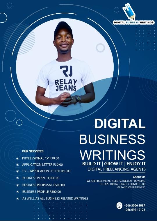 BusinessWorldLS's tweet image. Try us for Professional CV and catch catchy tseo behang menyetleng ea ho thola mosebetsi. 
✅Professional CV M30 
✅Application letter M30
✅CV + Application letter M50
NB: Distance is not the problem at all contact us on: 50663037 
wa.me/26650663037

#basothopele