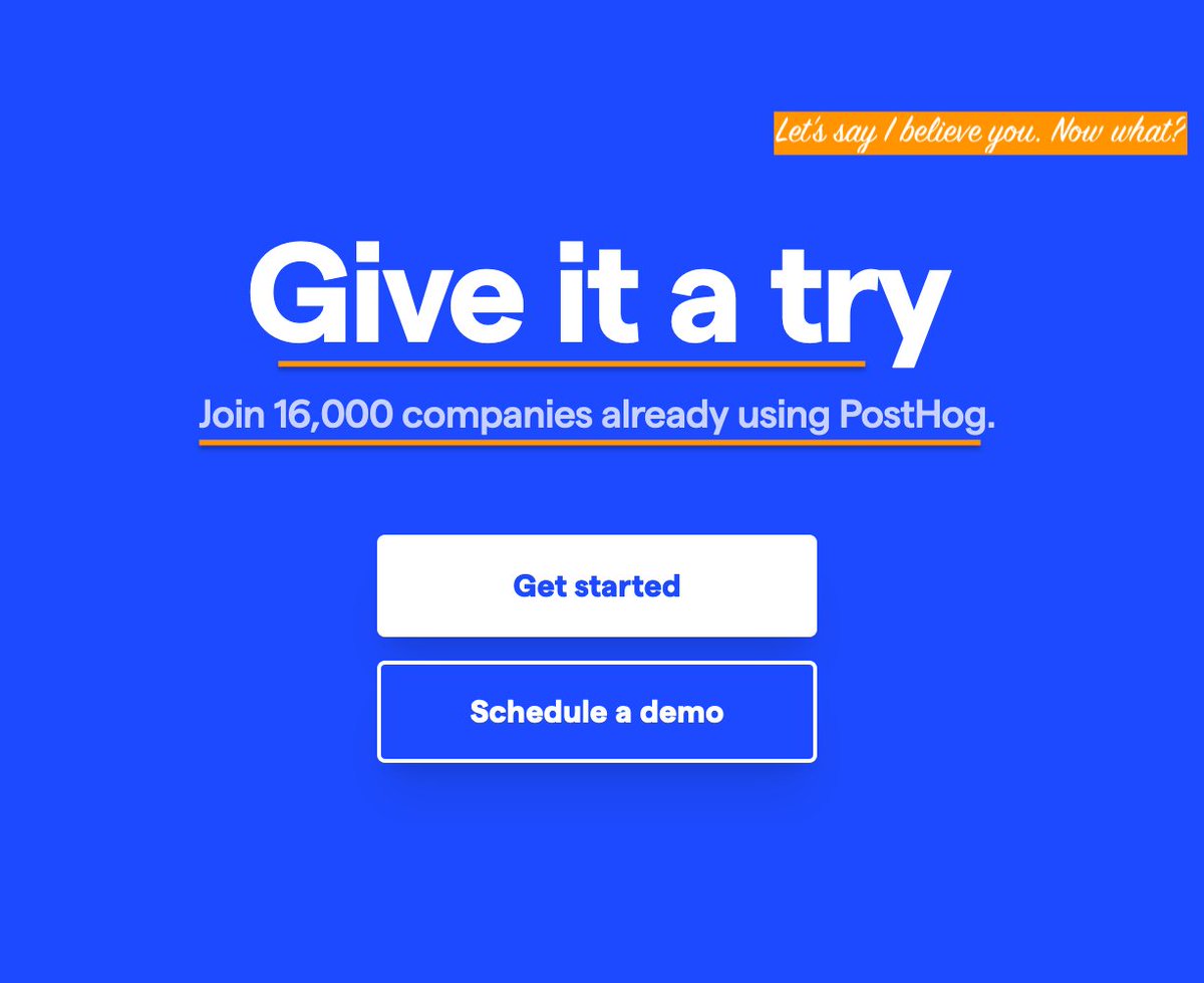 _PriC_'s tweet photo. Section 7: Insert the final CTA along with click triggers to address any final objection a visitor may have before they convert. 

See Doppler, Hasura, Posthog (10/..) https://t.co/dlu64jOG1v