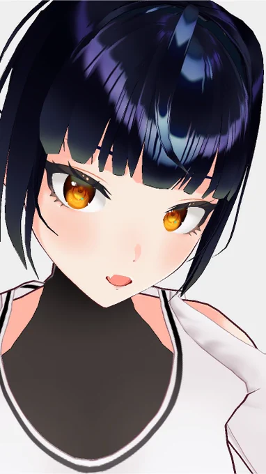 アバター自撮り楽しい!目の設定をちゃんとしないと瞳がどっか行きます#vroid #vear 