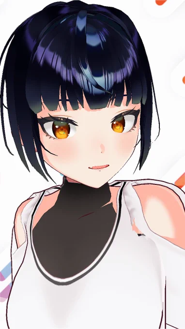アバター自撮り楽しい!目の設定をちゃんとしないと瞳がどっか行きます#vroid #vear 