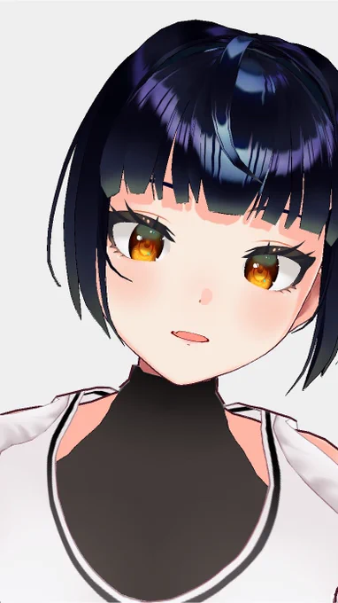 アバター自撮り楽しい!目の設定をちゃんとしないと瞳がどっか行きます#vroid #vear 