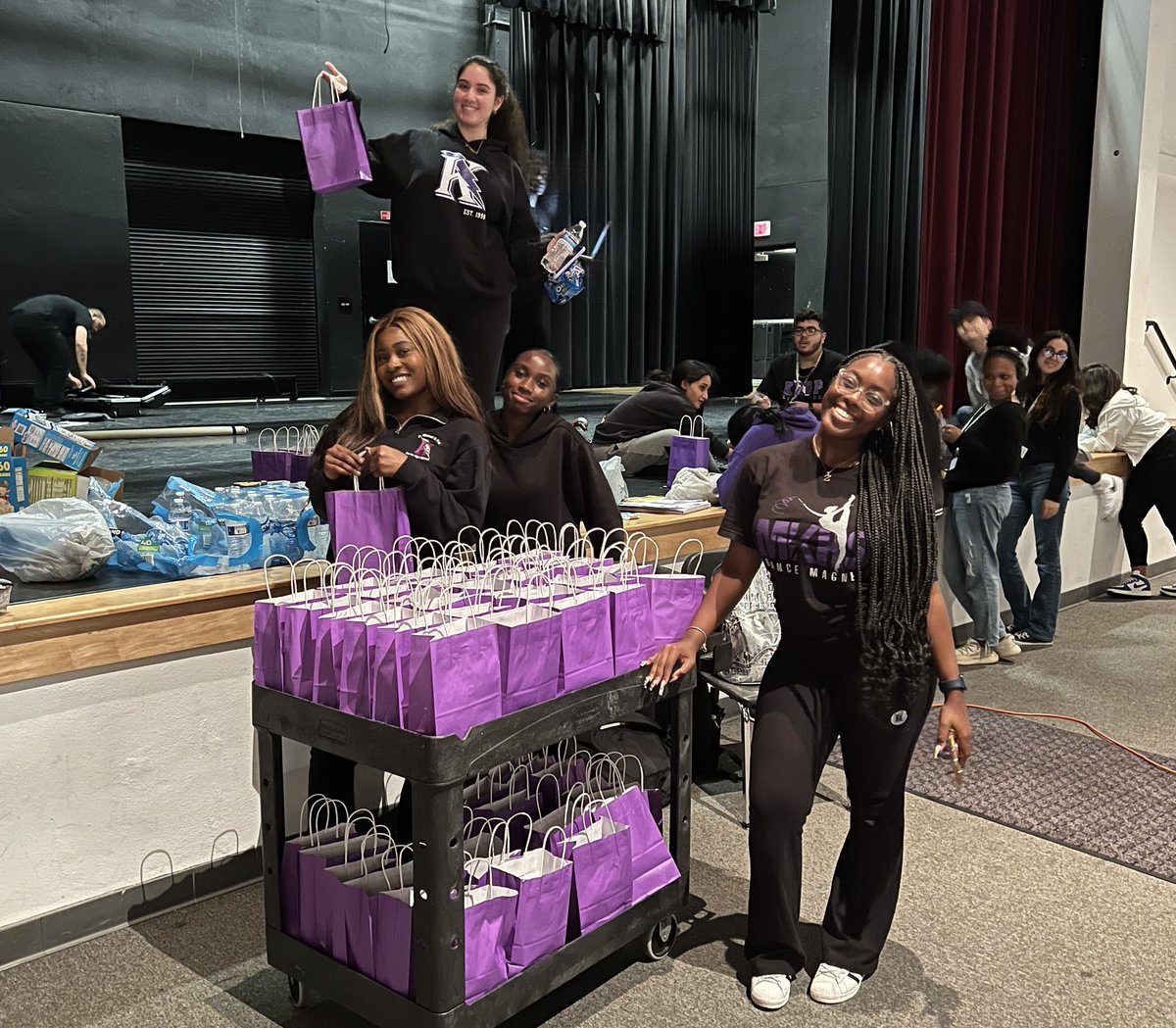 KropSHS's tweet photo. Our new CAP Club is busy preparing for our upcoming College Fair on Thursday, October 20, from 6 to 8 pm in the Gym. You’re not going to want to miss it! 😊💜⚡️ @MDCPSNorth @MDCPS @StdtSvcsMDCPS @Mr___Krueger #TeamNRO https://t.co/ChXoqSQBms