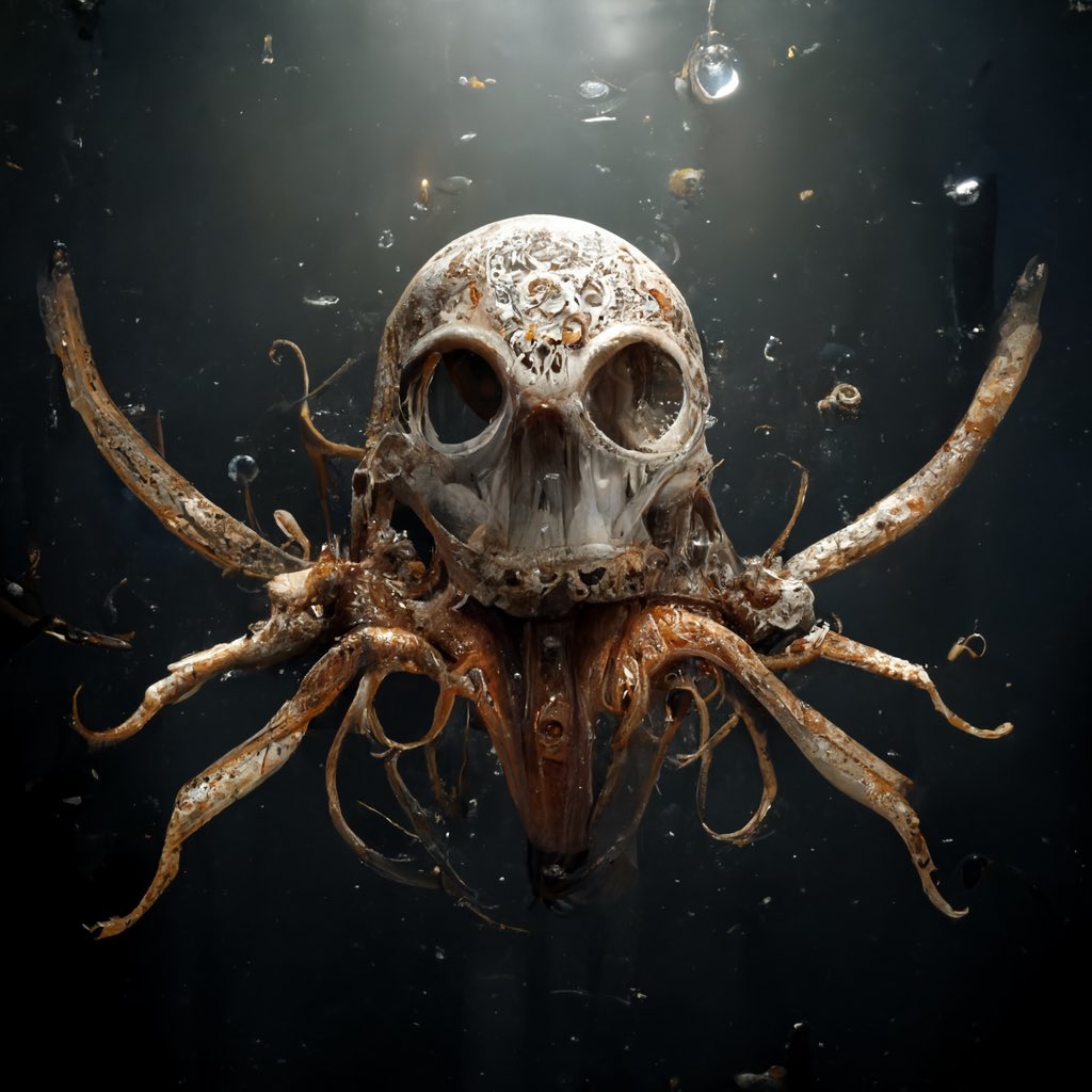 seldonhunt's tweet photo. Nightmare skull in translucent dream https://t.co/glMOHZeM9l