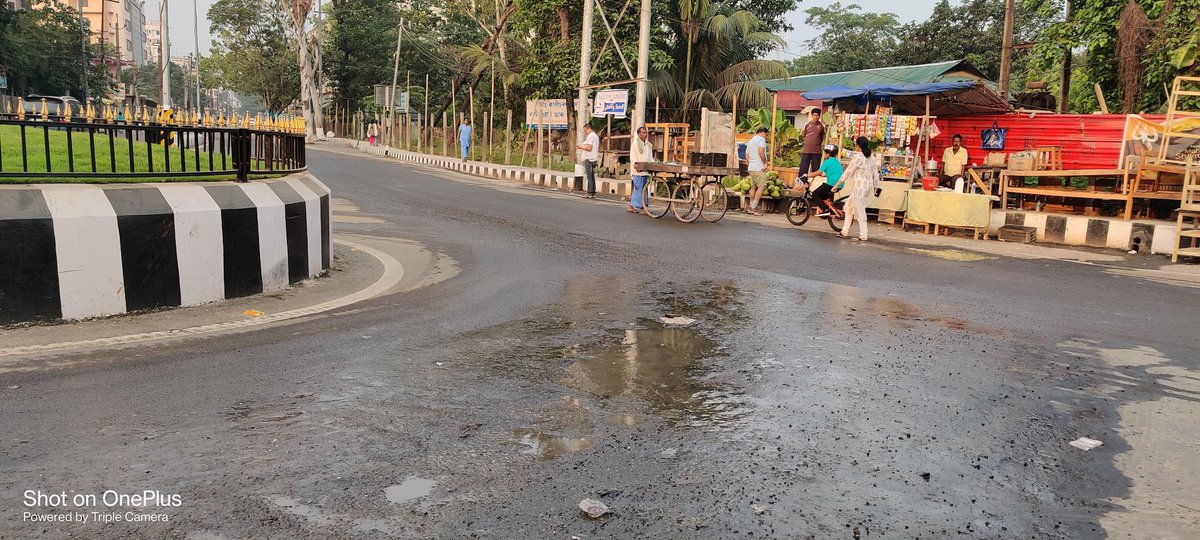 dibarijit's tweet photo. The much awaited newly constructed road in Aaryanagar has already started developing cracks!! Need urgent attention please.
#AssamPWD https://t.co/ZfHlu8sarE