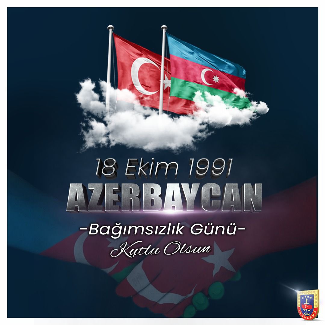 Dost ve kardeş ülke Azerbaycan'ın Bağımsızlık Günü kutlu olsun.🇹🇷🇦🇿