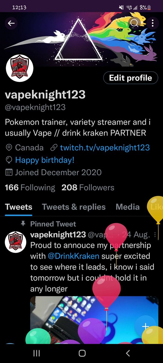 vapeknight123's tweet image. Cake day HYPE