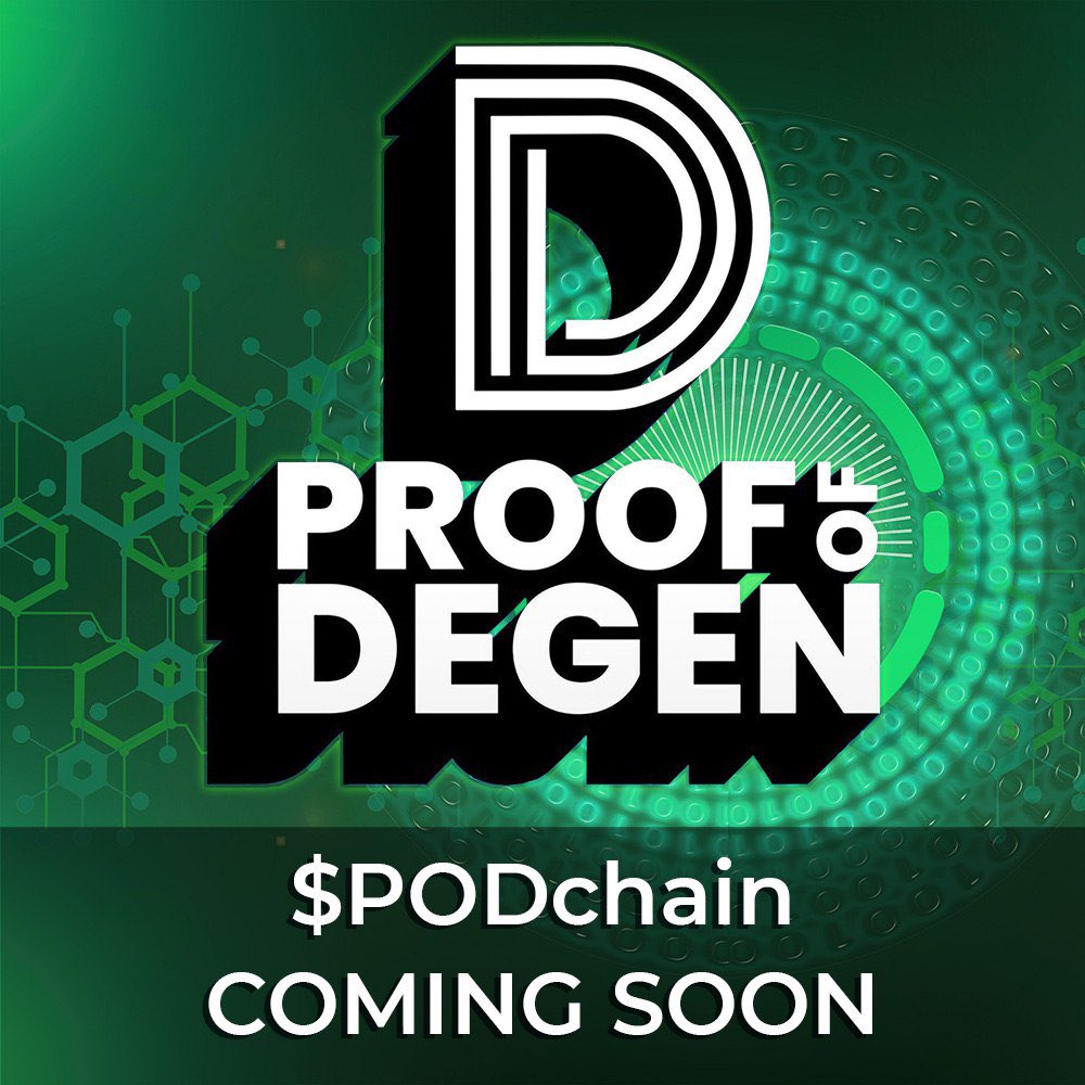 TEST NET FOR $POD will be live within 3 days time🎉

Things are about to become very real for #BNB2 

What will our mcap be once our testnet is live and working? 💰💰💰

proofofdegen.org