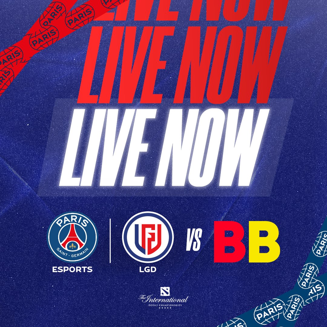 PSGeSports's tweet image. Our final groupstage game begins now!

▶️twitch.tv/pgl_dota2en2

#ICICESTPARIS🔴🔵 #TI11