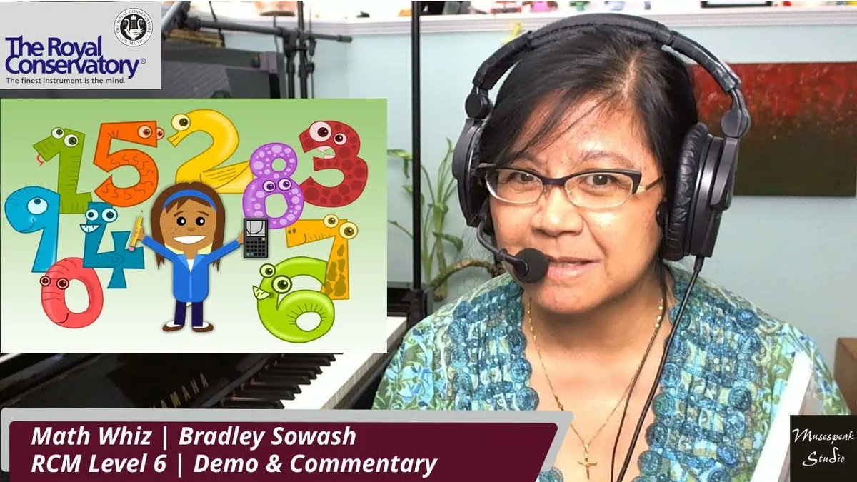 NEW VIDEO: demo and commentary of Math Whiz by American composer Bradley Sowash. It's a Level 6 piano work in the new RCM piano syllabus. buff.ly/3MA9leT #demomonday #RCM #royalconservatoryofmusic #celebratercm2022 #pianolessons #pianomusic #practicetips