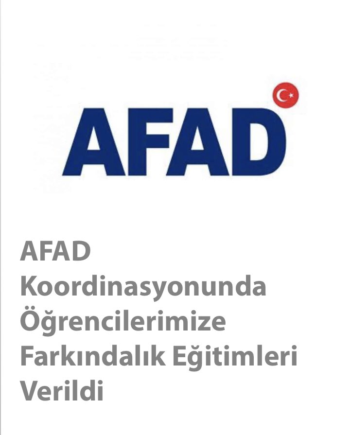 LisesiSuphi's tweet photo. Afad Farkındalık Eğitimi. https://t.co/7djolUJgKx
