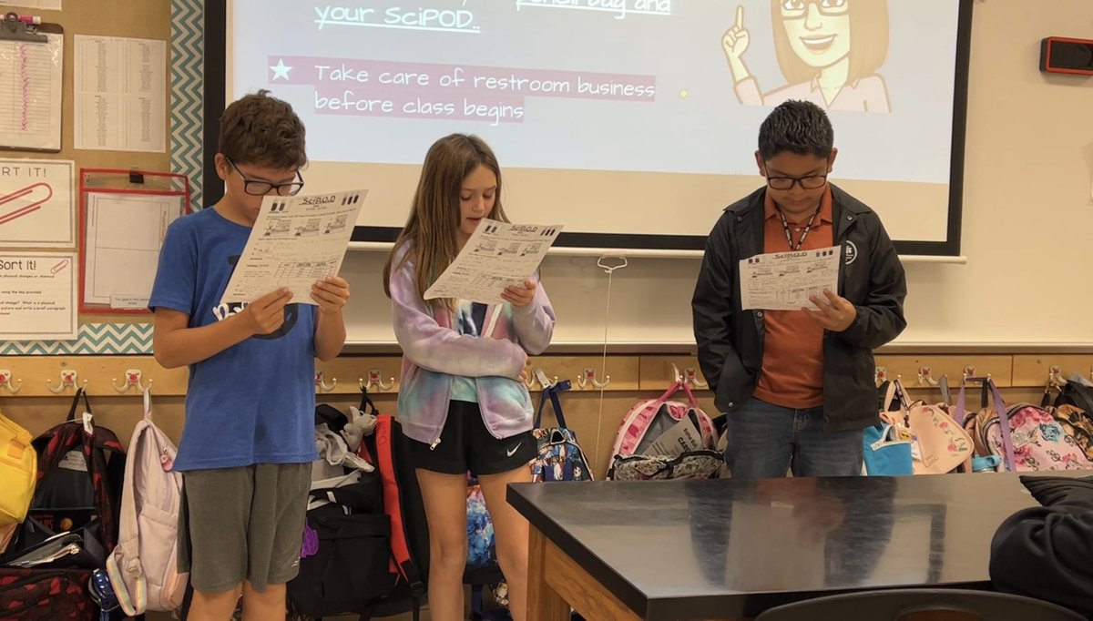 SciPODs are a great way to engage all students in critical writing and collaboration. Plus they work on critical thinking, presentation and debate skills. #RBESscience #SciPOD #5thgrade @PepperCSES <a href="/WoodsComal/">Katie Woods</a> @TeamRBES