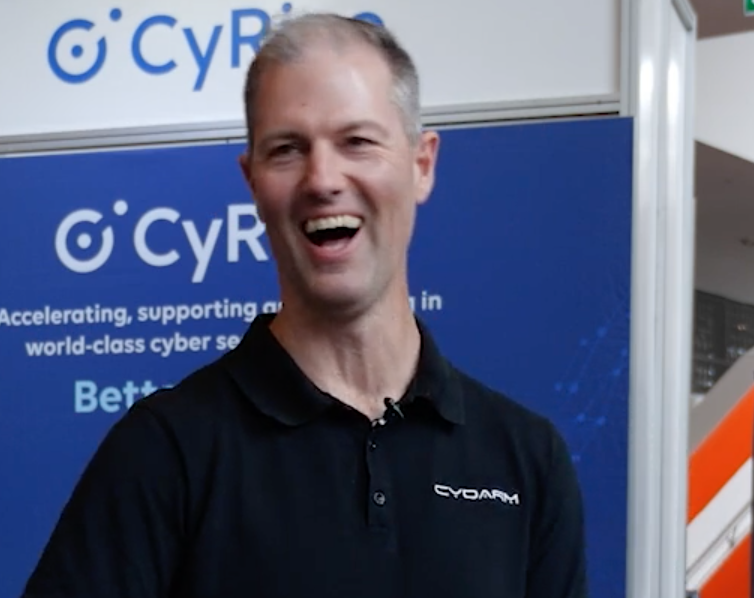 CyRise (@cyriseco) on Twitter photo Cybersecurity is no laughing matter, but there were some big smiles during #cybercon 😃.
(These three companies are all enjoying huge growth, so there's definitely a lot to be smiling about!)
<a href="/SusieCynch/">Susie Jones</a> of <a href="/cynchsec/">Cynch Security</a>
<a href="/ianyip/">Ian Yip</a> of <a href="/AvertroSecurity/">Avertro</a>
<a href="/vaughanshanks/">Vaughan Shanks</a> of <a href="/cydarmtech/">Cydarm Technologies</a> Cybersecurity is no laughing matter, but there were some big smiles during #cybercon 😃.
(These three companies are all enjoying huge growth, so there's definitely a lot to be smiling about!)
<a href="/SusieCynch/">Susie Jones</a> of <a href="/cynchsec/">Cynch Security</a>
<a href="/ianyip/">Ian Yip</a> of <a href="/AvertroSecurity/">Avertro</a>
<a href="/vaughanshanks/">Vaughan Shanks</a> of <a href="/cydarmtech/">Cydarm Technologies</a>