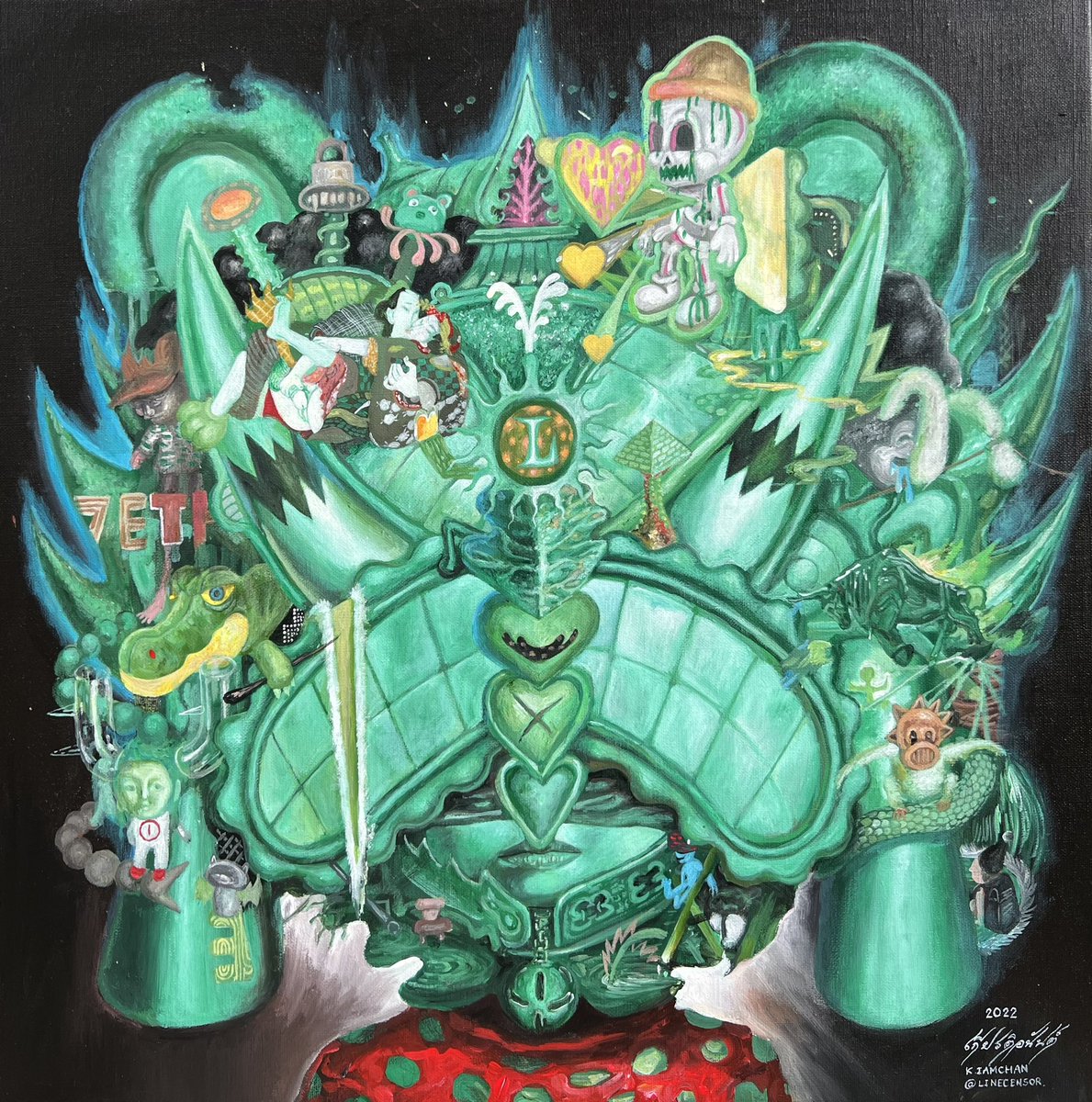 GM🌞 I’m glad to introduce 13 character concept idea from new painting series which the impression prototype idea and inspire to NFT PFP Project soon.

“Taboo Agent” 
solo exhibition in HK 2022.
discord.gg/Dhx3U7p9
#pfp #Ethereum #painting   #NFTTHAILAND 
<a href="/opensea/">OpenSea</a> <a href="/SuperRare/">SuperRare</a>