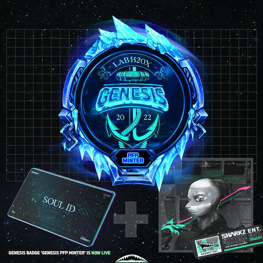 FinzUpSharkz's tweet photo. 🚨New Badge Alert🚨

Sharkz Genesis PFP Minter Badge 
is 📡now live📡, mint yours ASAP!

#SBT Badges will always be #freemint 

Total supply = 7777 Limited Supply
Only available for those minted our 
Sharkz Genesis NFT.
https://t.co/zPWeOQgy8D

RT &amp; #finzup #sharkzEnt https://t.co/PWQUlK1AlZ