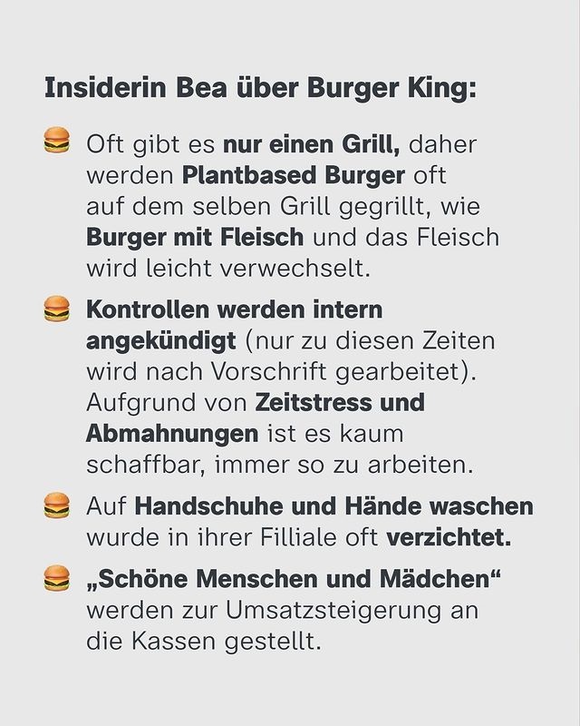 Fleischlose Alternativen gibt es bei Burger King zu fast jedem Gericht. Nun wurde aufgedeckt, dass nicht selten doch Fleisch auf diesen Burgern landet. Auch ein #besseresser-Interview vom Juli ließ das vermuten. zdf.de/dokumentation/…